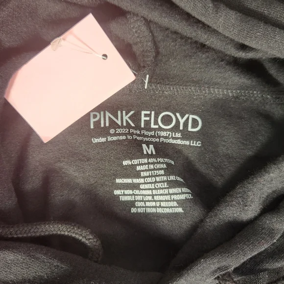 NWT Women's Pink Floyd Graphic Hoodie - Picture 3 of 5